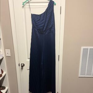 Abercrombie and Fitch One-Shoulder Navy Blue Jumpsuit